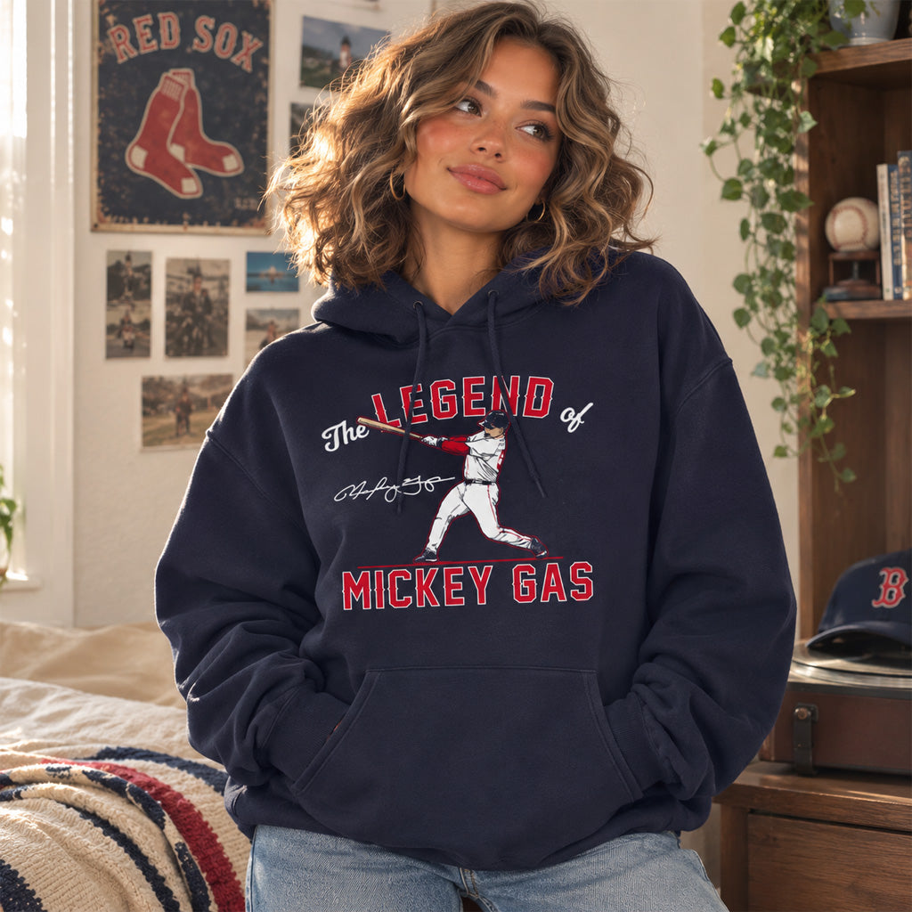 Boston Red Sox Mickey Gasper The Legend of Mickey Gas Graphic Shirt for Baseball Fans
