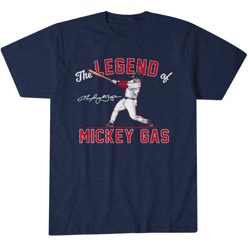 Boston Red Sox Mickey Gasper The Legend of Mickey Gas Graphic Shirt for Baseball Fans