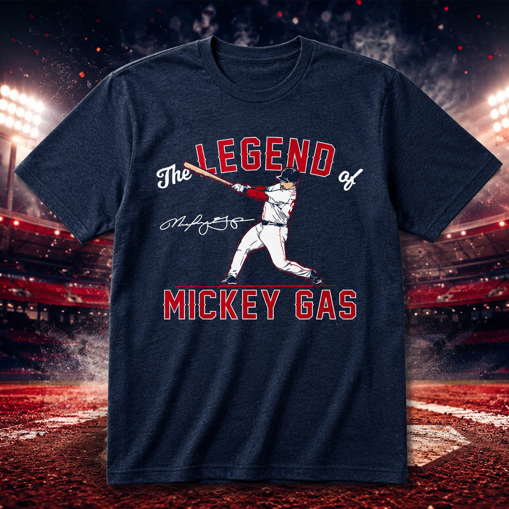 Boston Red Sox Mickey Gasper The Legend of Mickey Gas Graphic Shirt for Baseball Fans