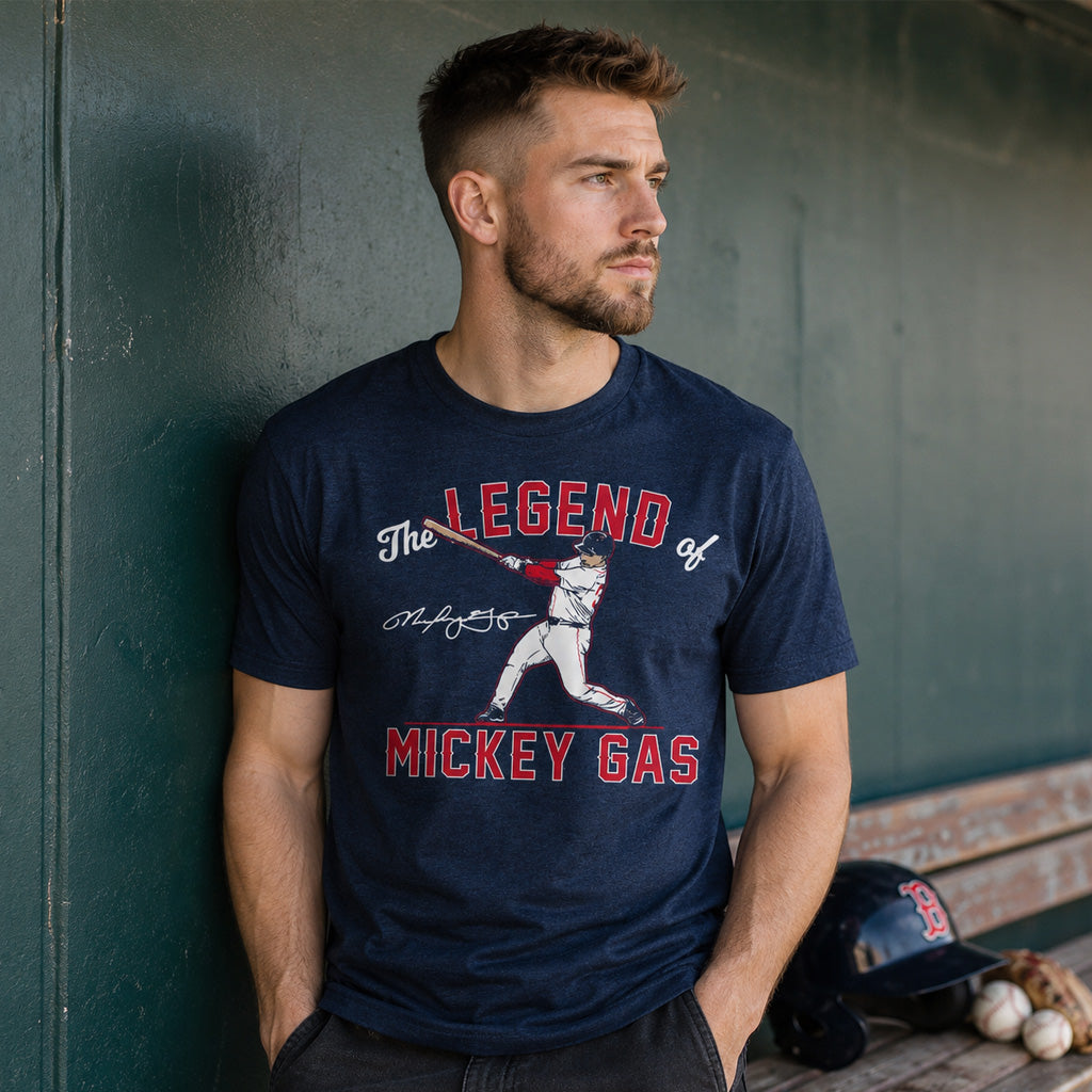Boston Red Sox Mickey Gasper The Legend of Mickey Gas Graphic Shirt for Baseball Fans