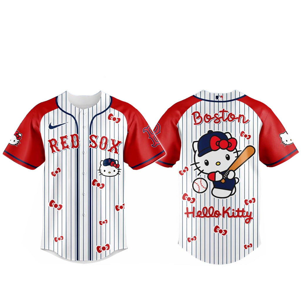 Boston Red Sox x Hello Kitty 2026 And Sanrio World Baseball Jersey