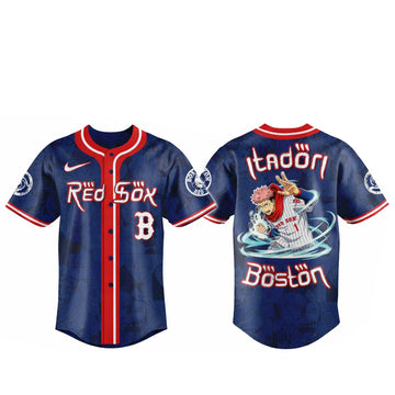 Boston Red Sox x Jujutsu Kaisen Night Itadori 2026 Baseball Jersey