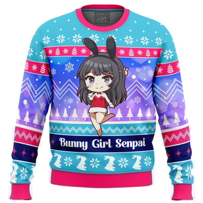 Bunny Girl Senpai Rascal Does Not Dream of Bunny Girl Senpai Ugly Christmas Sweater