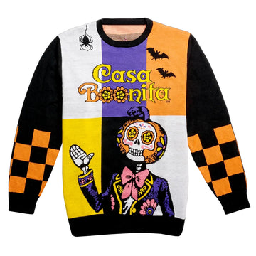 Casa Bonita Halloween Skeleton 2026 Ugly Sweater for Halloween Fans