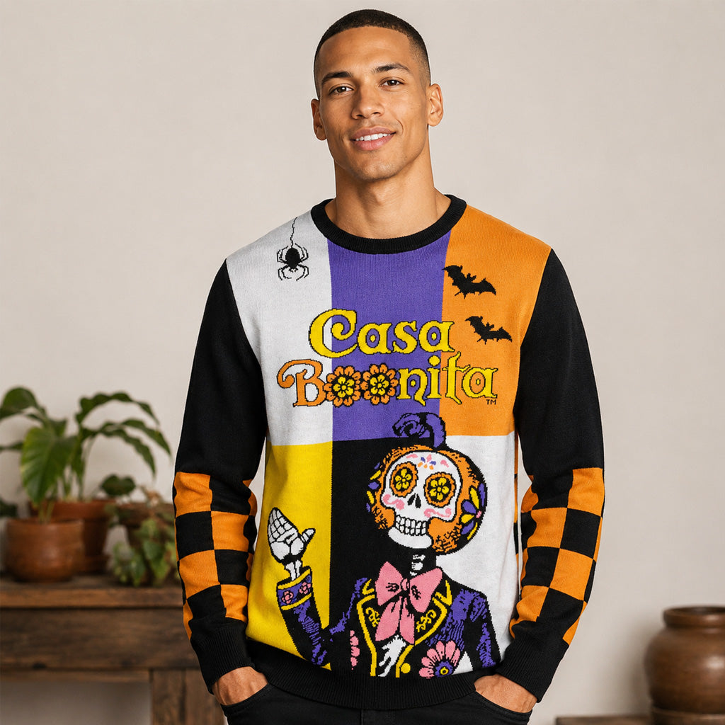 Casa Bonita Halloween Skeleton 2026 Ugly Sweater for Halloween Fans