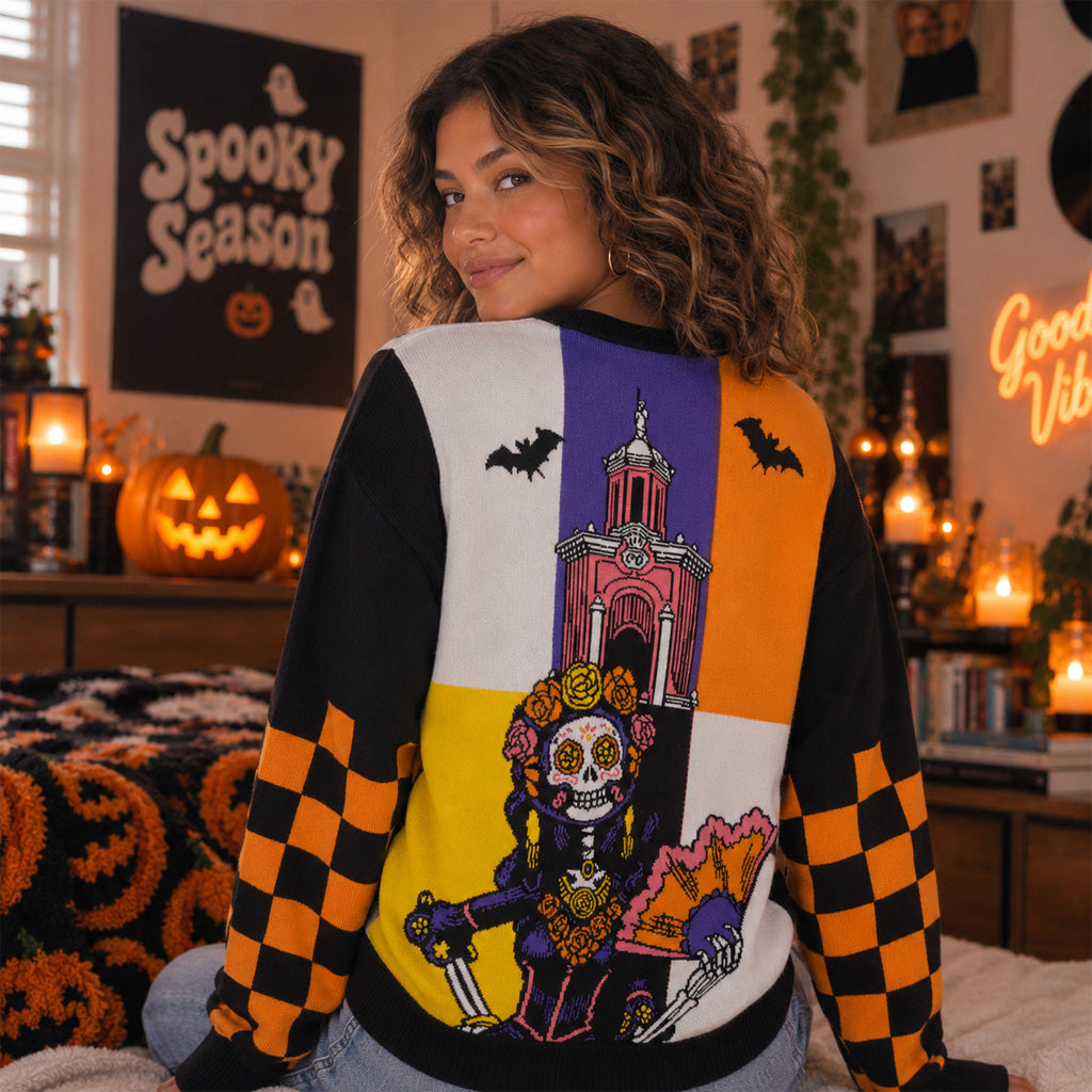 Casa Bonita Halloween Skeleton 2026 Ugly Sweater for Halloween Fans