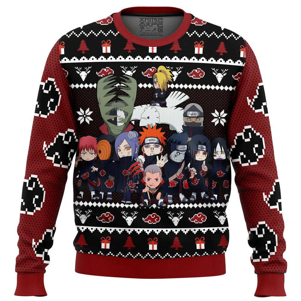 Chibi Akatsuki V2 Shippuden Ugly Christmas Sweater