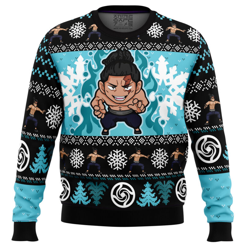 Chibi Aoi Todo Jujutsu Kaisen Ugly Christmas Sweater