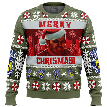 Chrismas Chris Redfield Bloodline Resident Evil Ugly Christmas Sweater