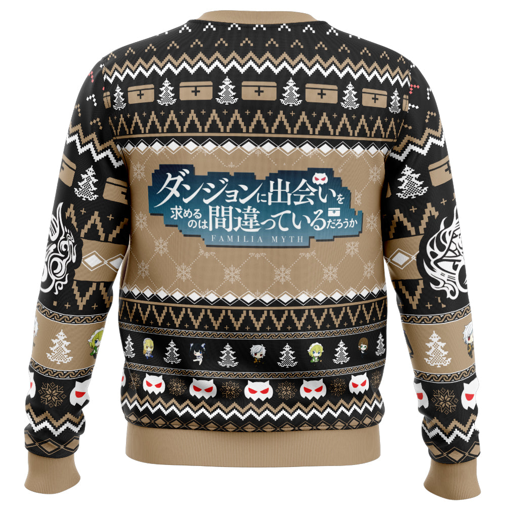 Christmas Adventure DanMachi Ugly Christmas Sweater