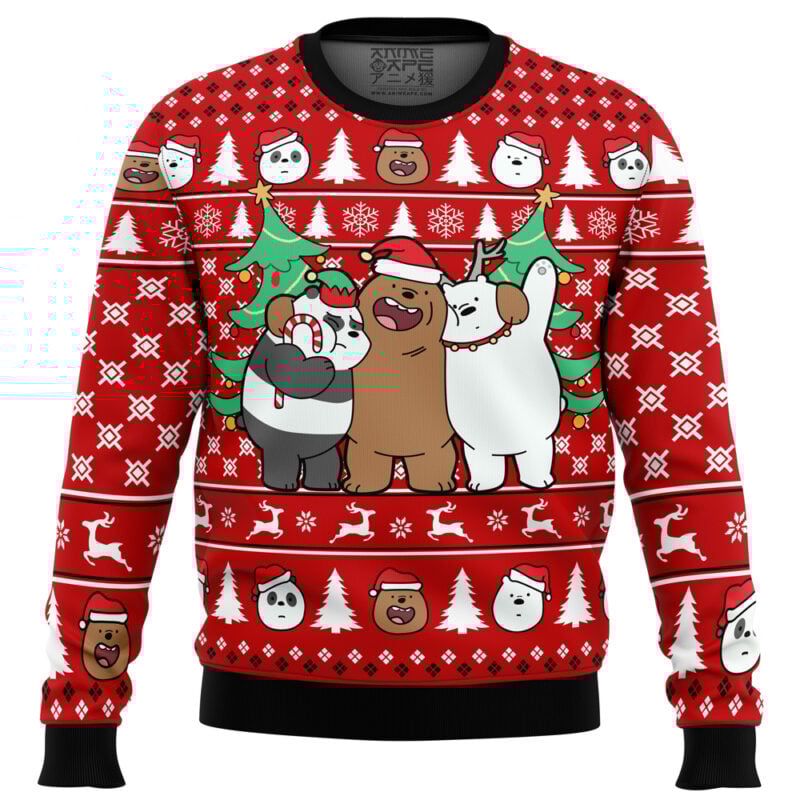 Christmas Bears We Bare Bears Ugly Christmas Sweater