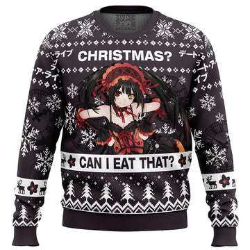 Christmas Can I Eat That Date A Live Ugly Christmas Sweater