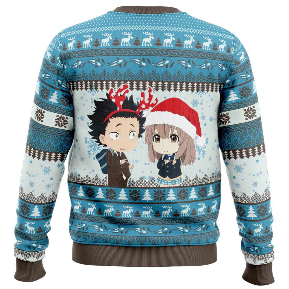 Christmas Couple A Silent Voice Ugly Christmas Sweater