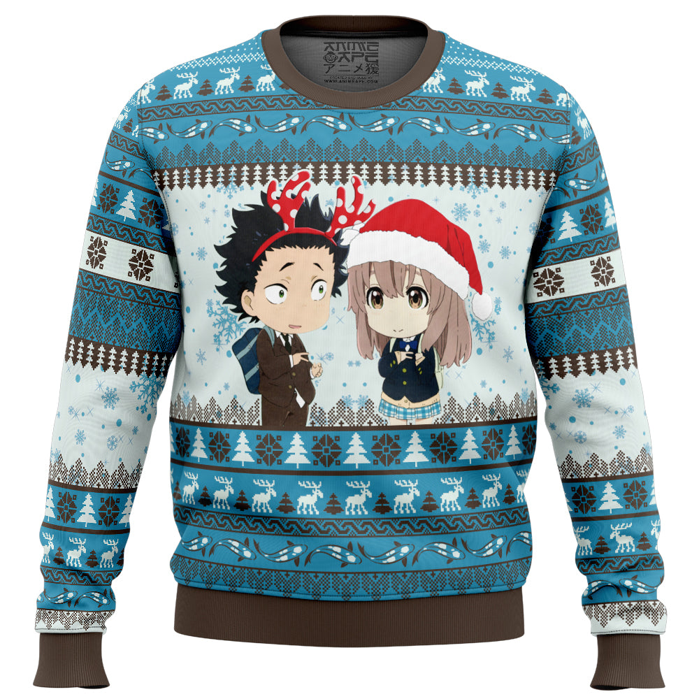 Christmas Couple A Silent Voice Ugly Christmas Sweater