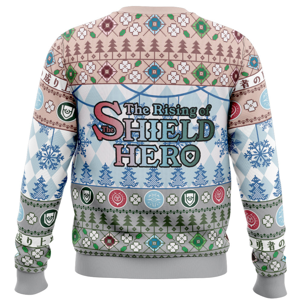 Christmas Filo, Naofumi And Raphtalia The Rising Of The Shield Hero Ugly Christmas Sweater