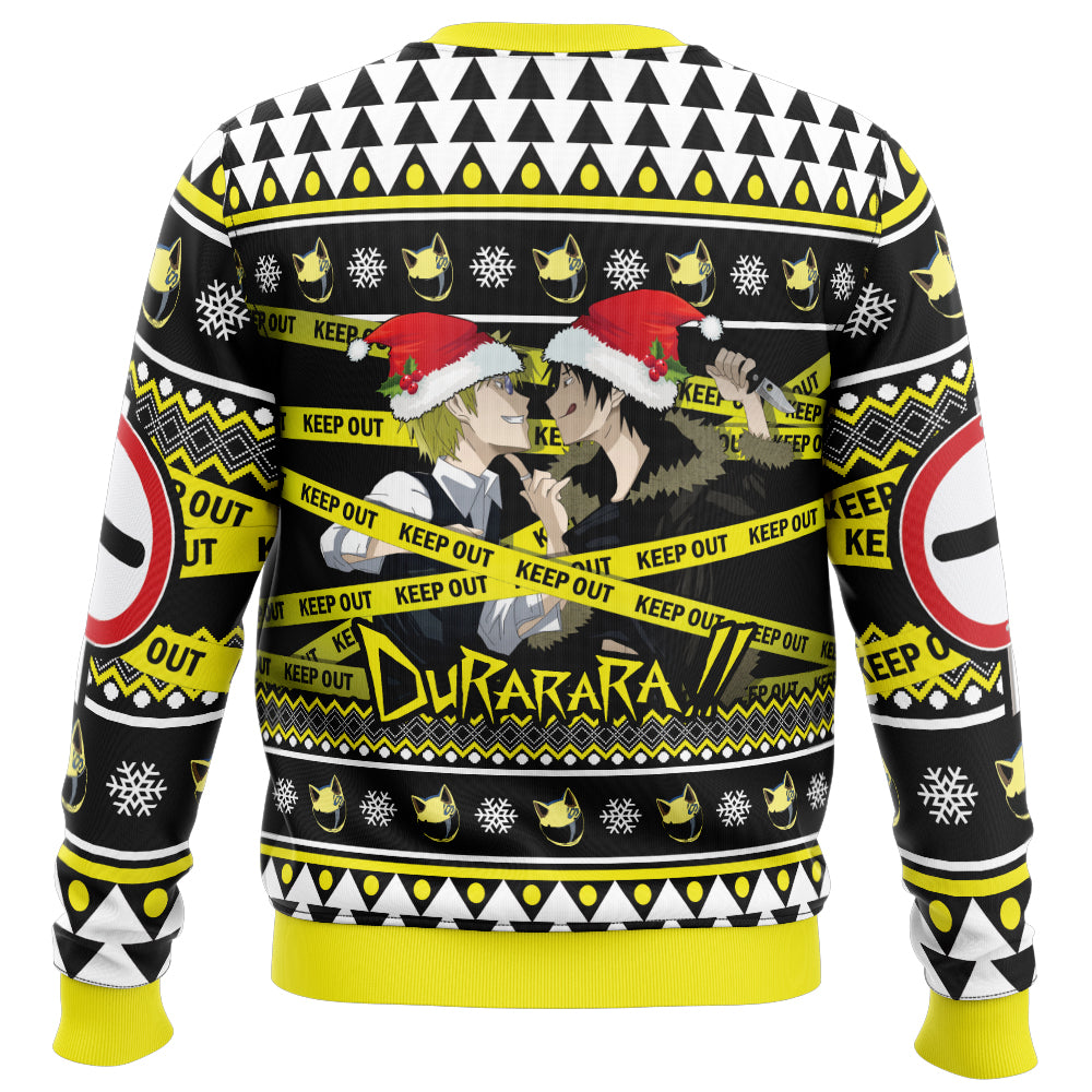 Christmas Shizuo and Izaya Durarara!! Ugly Christmas Sweater