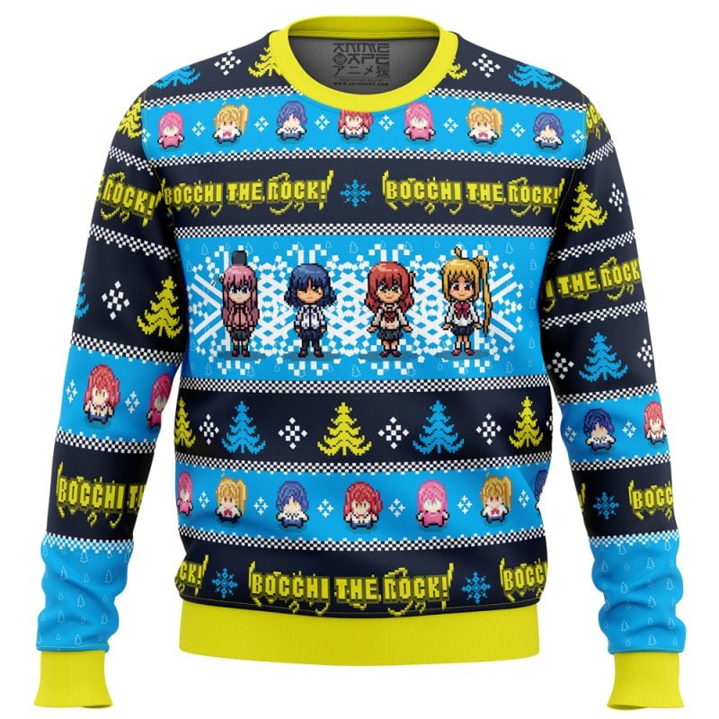 Bocchi the Rock Ugly Christmas Sweater