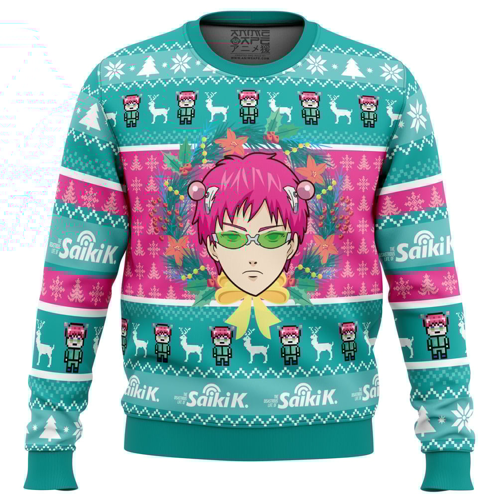 Christmas at School Saiki Kusuo no Psi-nan Ugly Christmas Sweater