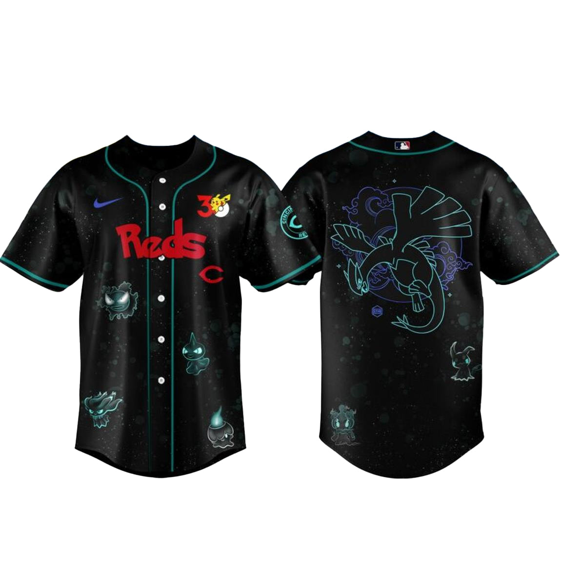 Cincinnati Reds Pokemon 30th Anniversary 1996-2026 Baseball Jersey