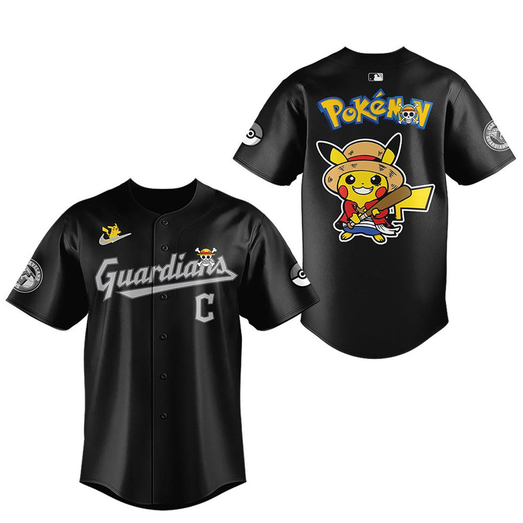 Cleveland Guardians x One Piece x Pokemon 2026 Night Baseball Jersey