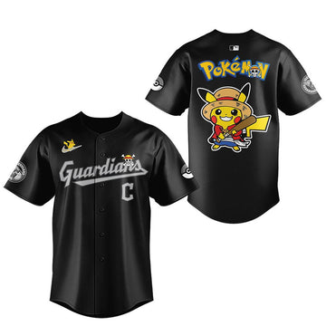 Cleveland Guardians x One Piece x Pokemon 2026 Night Baseball Jersey