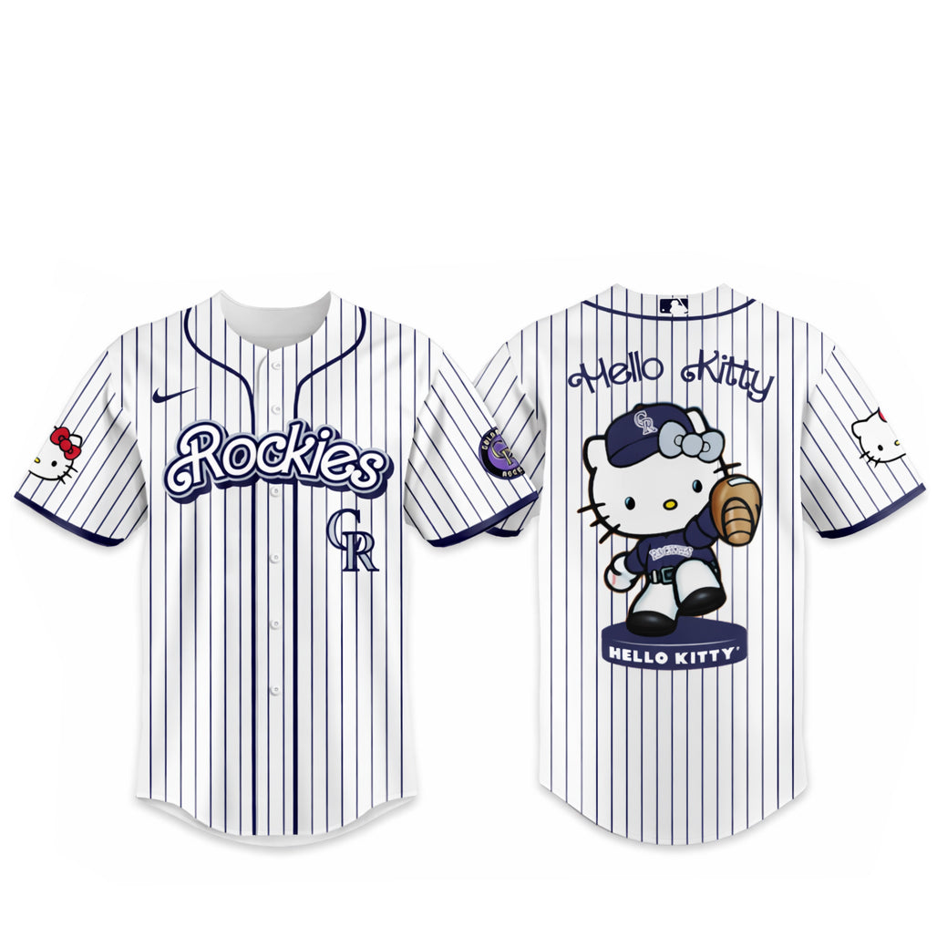 Colorado Rockies Major League Baseball 2026 Hello Kitty Baseball Jersey