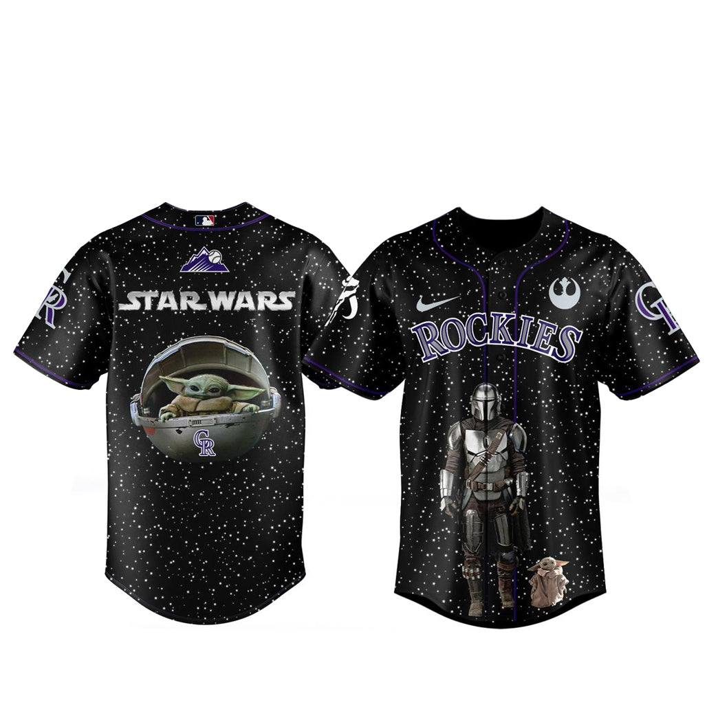 Colorado Rockies Star War Night 2026 The Mandalorian and Grogu Baseball Jersey