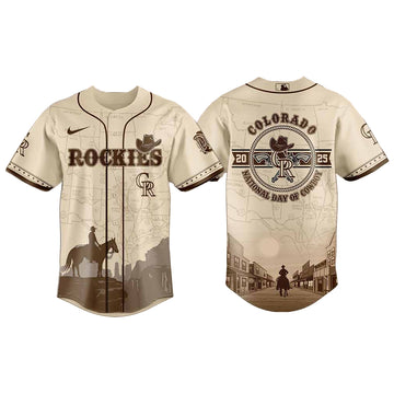 Colorado Rockies X National Day Of Cowboy Baseball Jersey