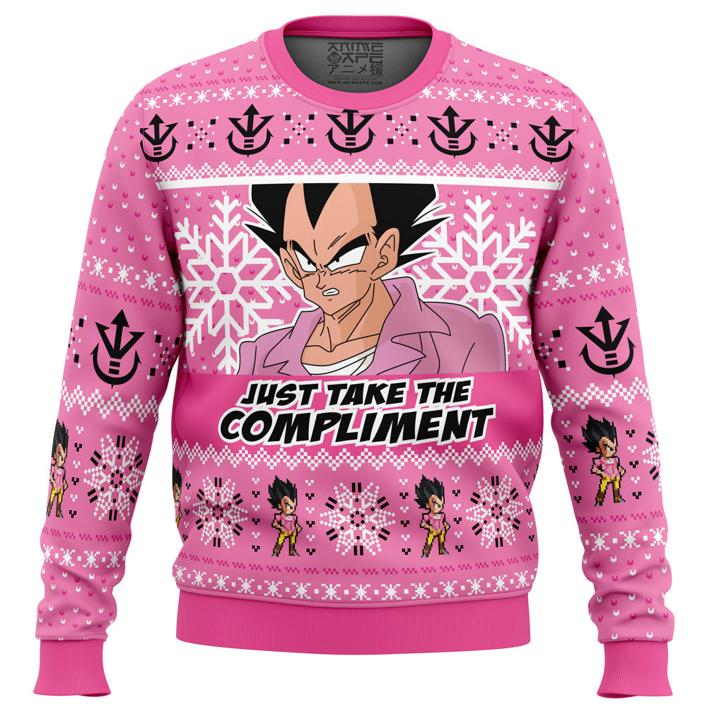 Compliment Vegeta Badman Dragon Ball Z Ugly Christmas Sweater