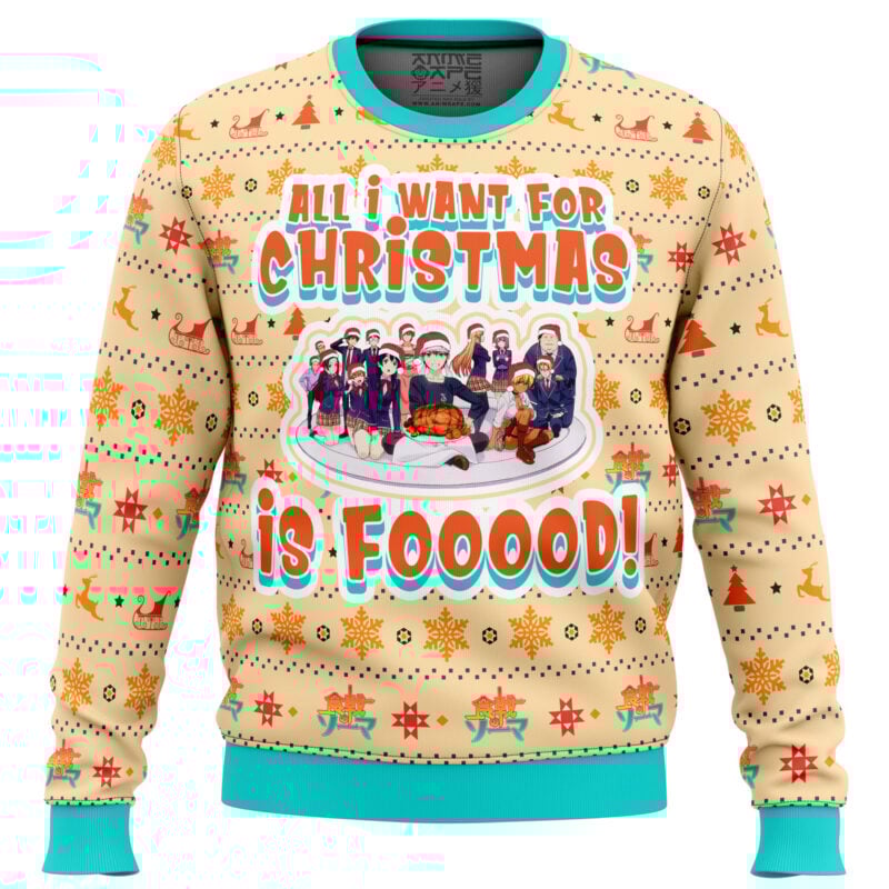 Food Wars Culinary Academy Ugly Christmas Sweater