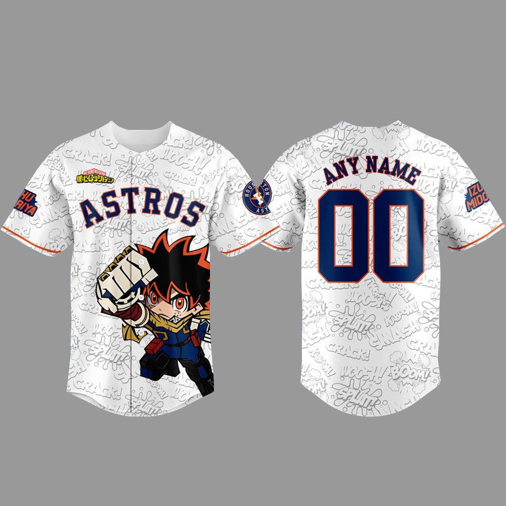 Custom Name And Number Houston Astros x Anime Night 2026 Baseball Jersey for Baseball and Anime Fans