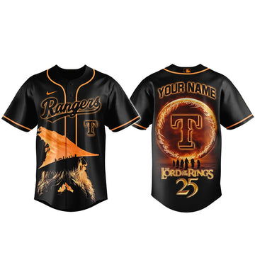 Custom Name Texas Rangers x Ring of Power 2026 Baseball Jersey