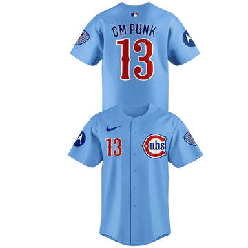 Custom Name and Number Chicago Cubs Summer Of CM Punk 2026 Baseball Jersey for Baseball Fans
