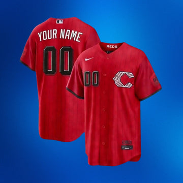 Custom Name and Number Cincinnati Reds 2026 City Connect Stadium Baseball Jersey