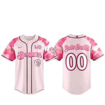 Custom Name and Number Milwaukee Brewers Mother’s Day 2026 Baseball Jersey