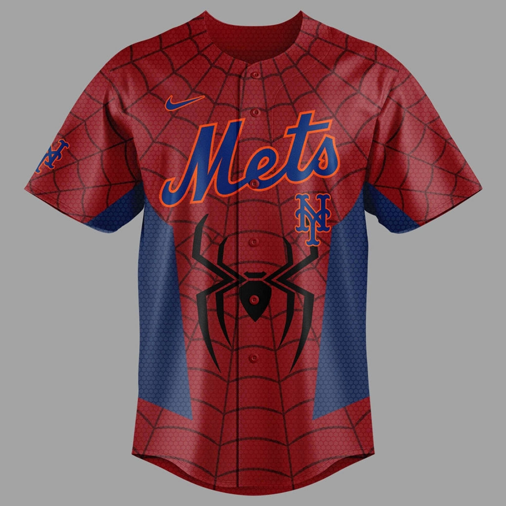 Custom Name and Number New York Mets Spider Man 2026 Baseball Jersey for Baseball Fans