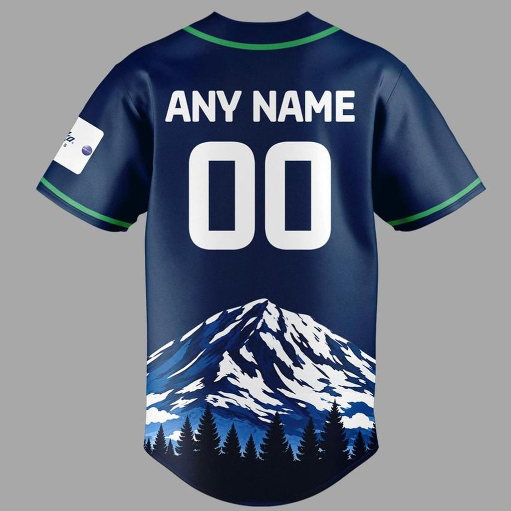 Custom Name and Number Seattle Seahawks x All Star Classic 2026 Navy Baseball Jersey for Football Fans