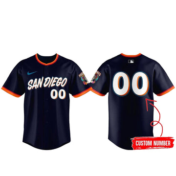 Custom Number San Diego Padres 2026 City Connect 2.0 Baseball Jersey