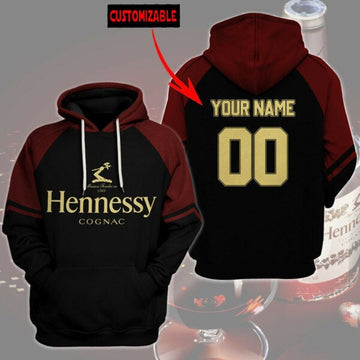 Custom Name Number Hennessy Cognac Personalized 3d Hoodie 720