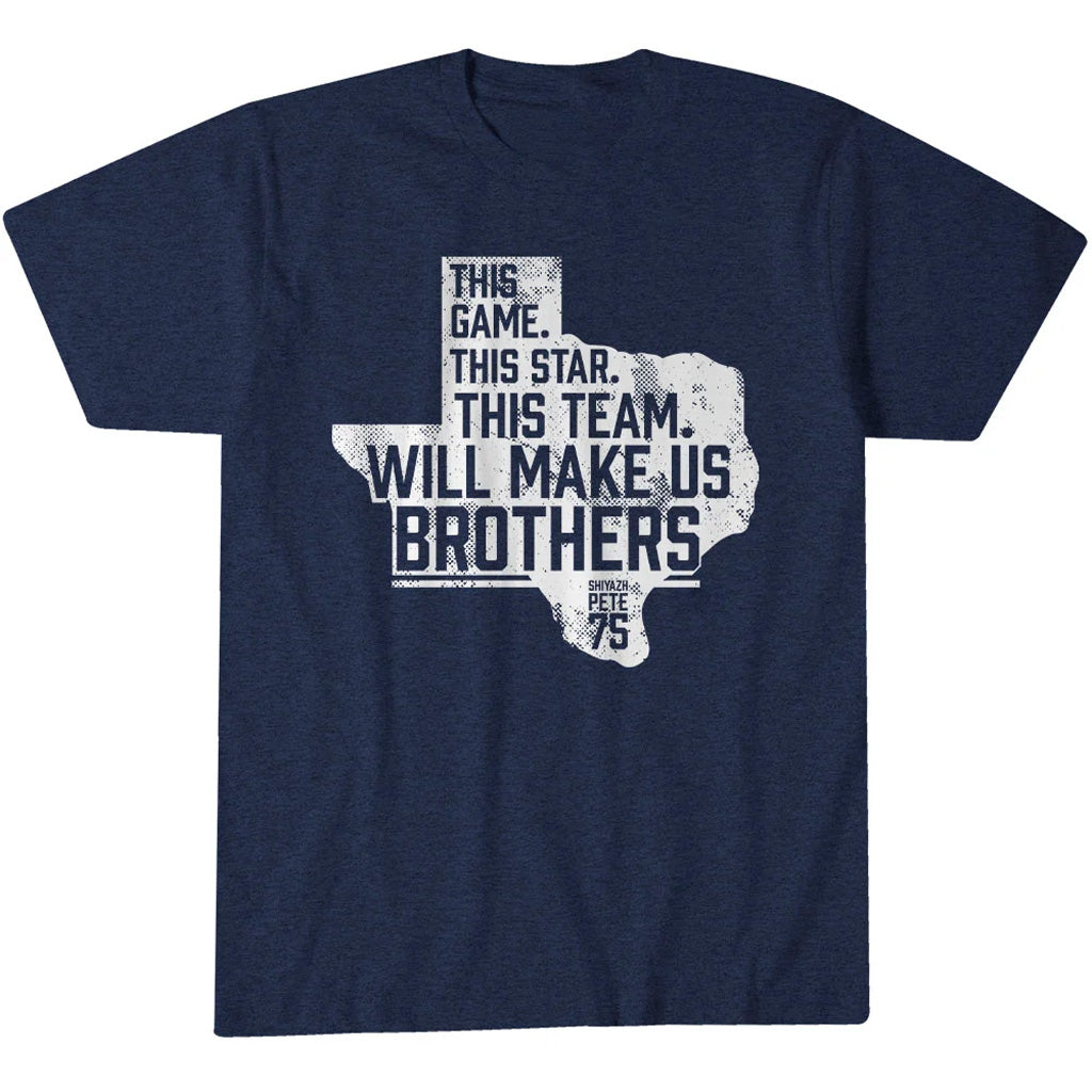 Dallas Cowboys Shiyazh Pete Make Us Brothers Graphic Shirt for Football Fans