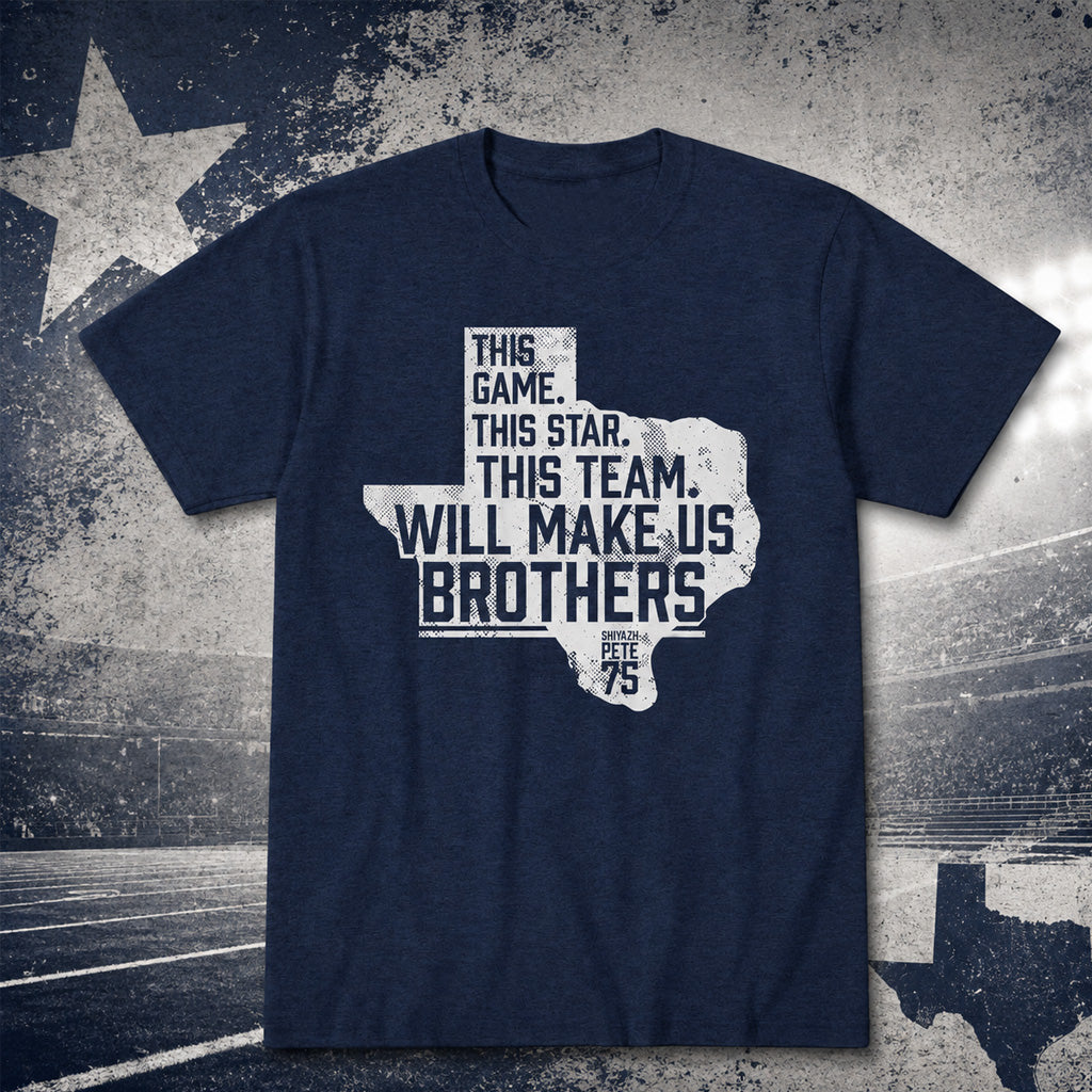 Dallas Cowboys Shiyazh Pete Make Us Brothers Graphic Shirt for Football Fans
