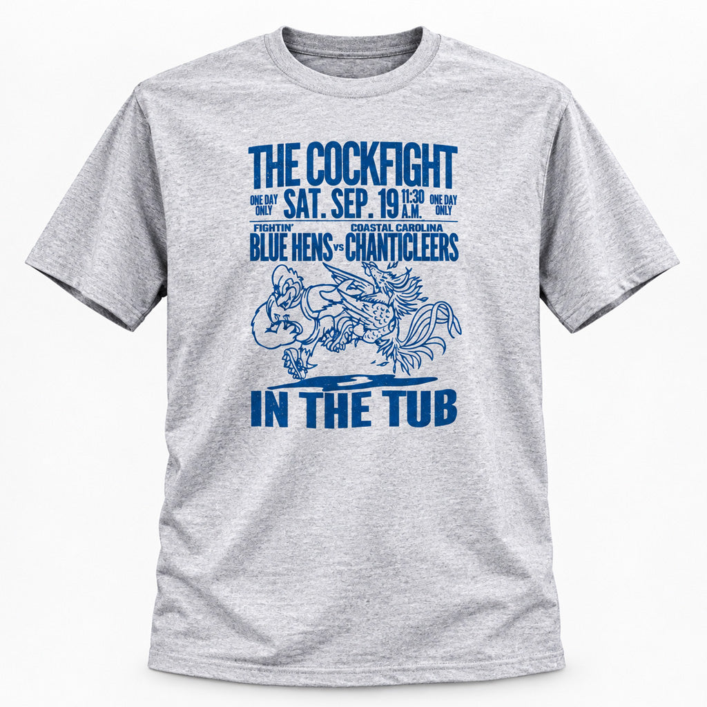 Delaware Blue Hens vs Coastal Carolina Chanticleers The Cockfight In The Tub Graphic Shirt for College Football Fans