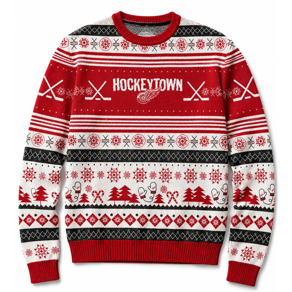 Detroit Red Wings Hockeytown Ugly Sweater 2026 For Hockey Fans