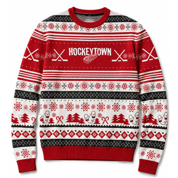 Detroit Red Wings Hockeytown Ugly Sweater 2026 For Hockey Fans