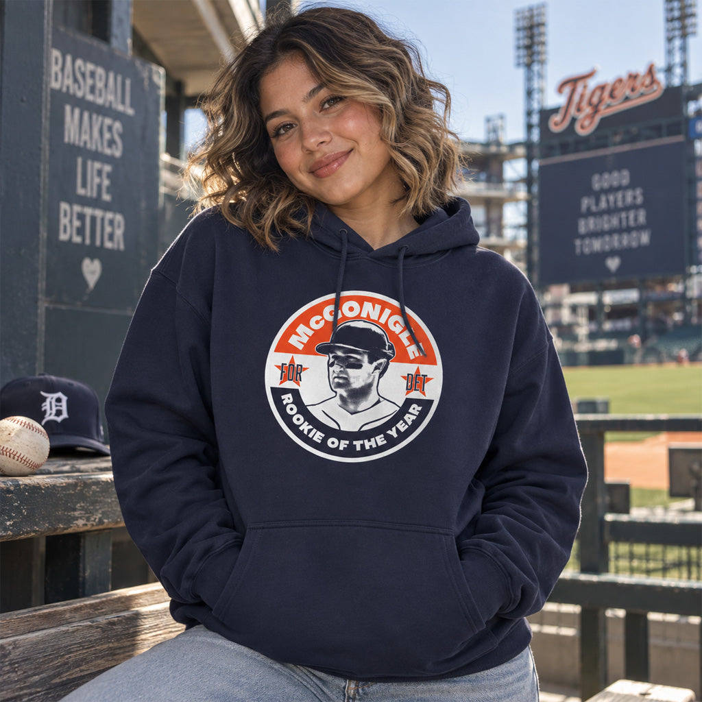 Detroit Tigers Kevin McGonigle For Rookie Of The Year Graphic Shirt for Baseball Fans