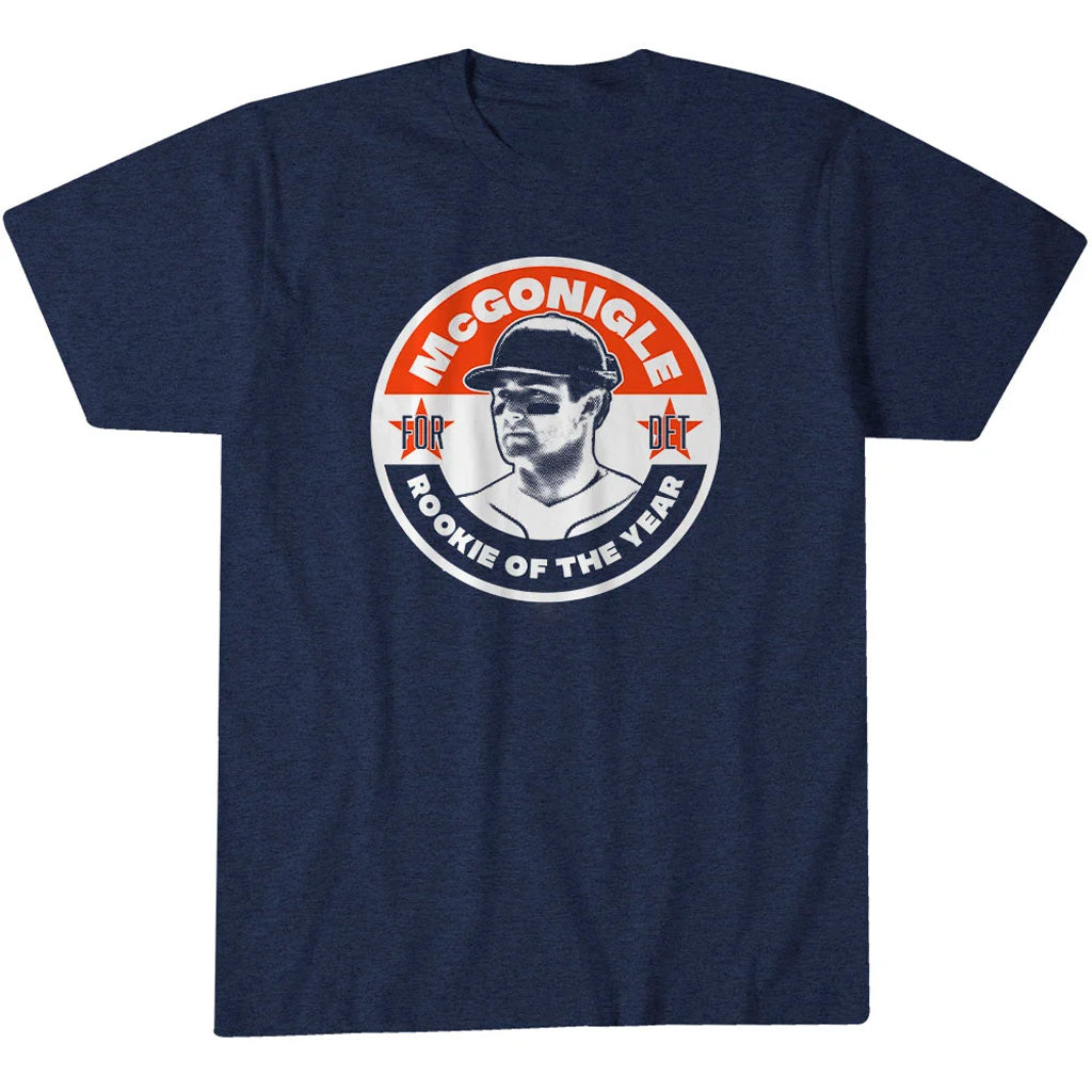 Detroit Tigers Kevin McGonigle For Rookie Of The Year Graphic Shirt for Baseball Fans