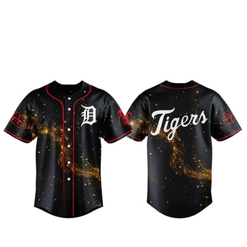 Detroit Tigers x Star War Night 2026 Golden Galaxy Baseball Jersey