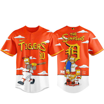 Detroit Tigers x The Simpsons 2026 Major Gameday Baseball Jersey