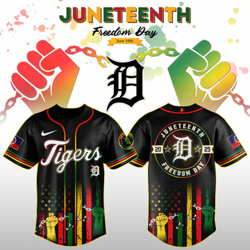 Detroit Tigers Juneteenth Day 2026 Special Jersey Detroit Tigers Merch Fathers Day Presents