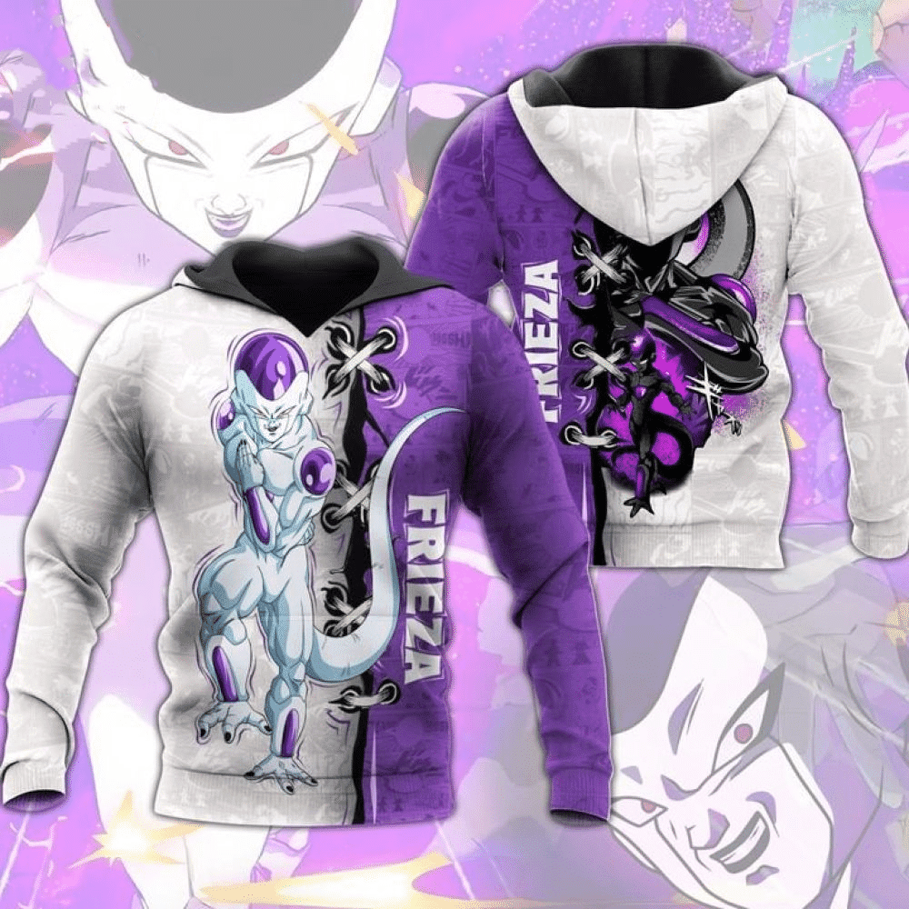 Dragon Ball Frieza Fan Gift, Dragon Ball Frieza Aop Hoodie